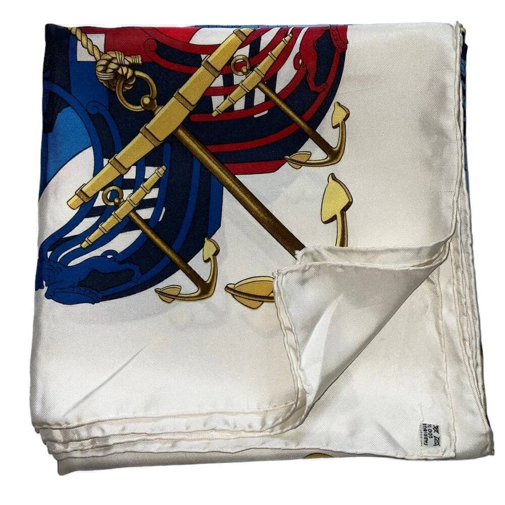 Hermès Hermes Vintage Proues 90cm Square Silk Scarf - Picture 7 of 16